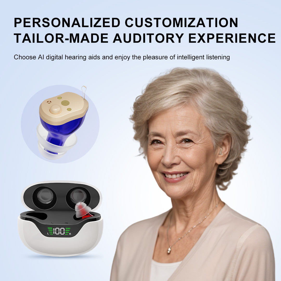 HearClear Pro 933 – Invisible CIC Digital Hearing Aid for Adults & Seniors – Rechargeable