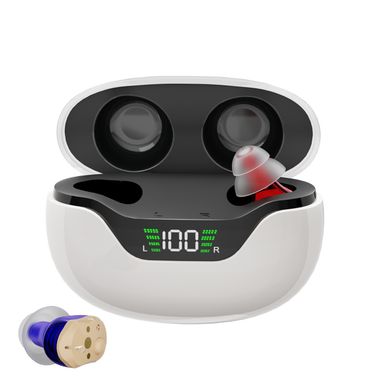 HearClear Pro 933 – Invisible CIC Digital Hearing Aid for Adults & Seniors – Rechargeable