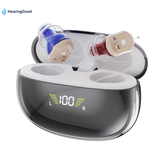 HearGood ProMax – CIC Hearing Aid, Advanced 16-Channel Digital Processor –Seniors
