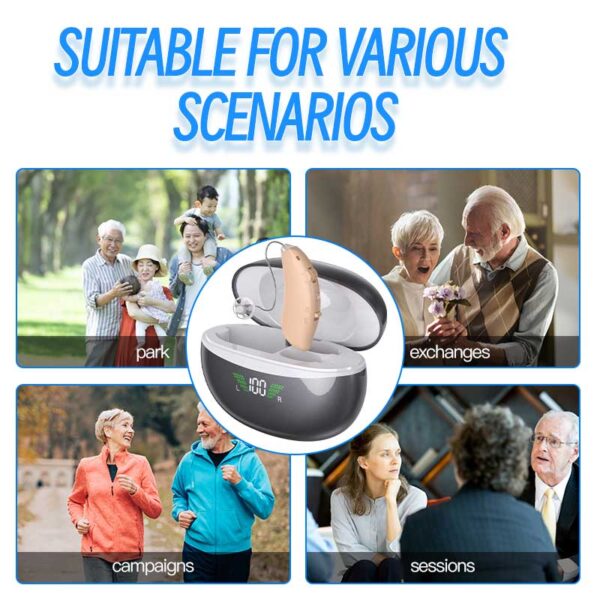 HearGood IntelliTone 353 – 16-Channel Rechargeable Hearing Aid for Seniors – Clear Sound