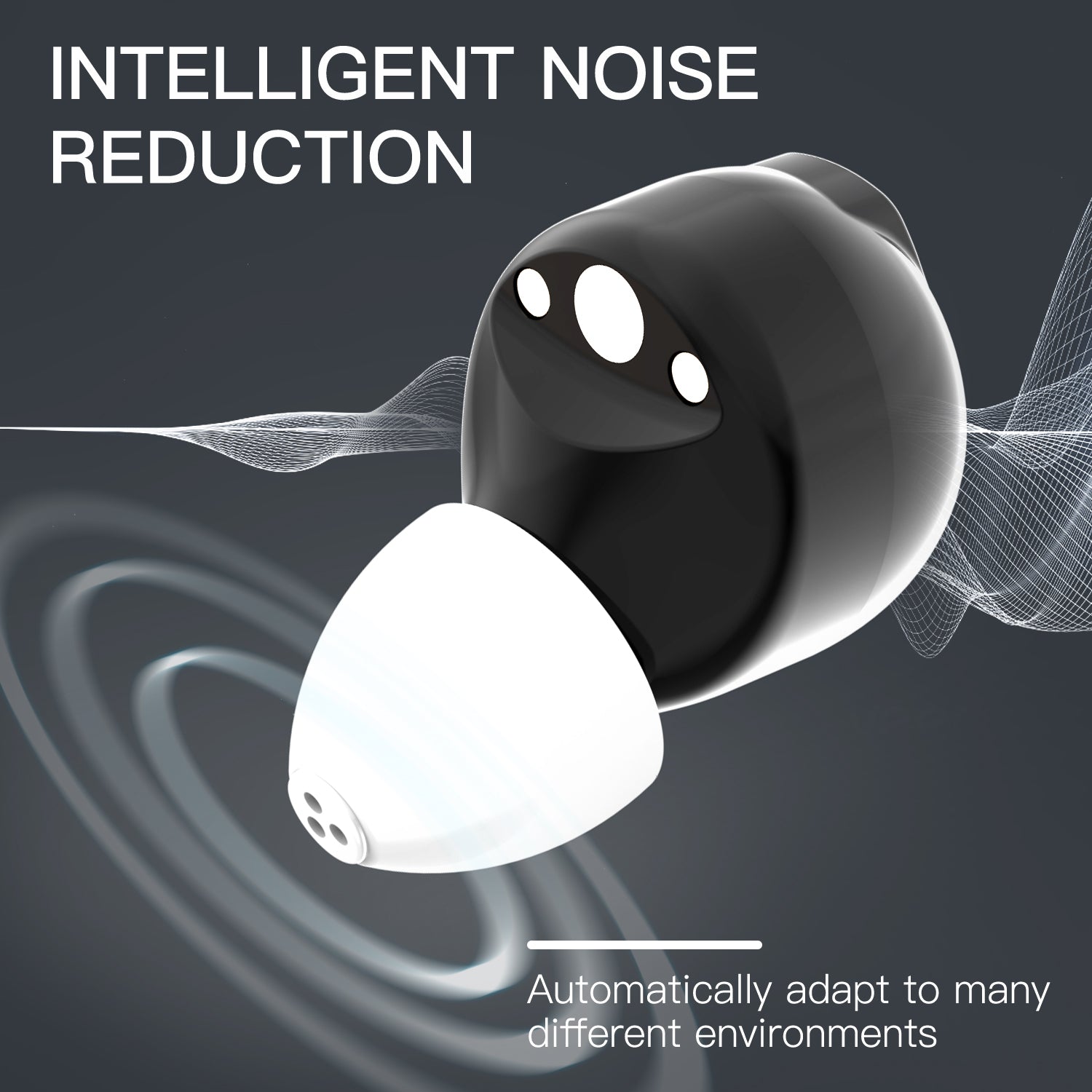 HearGood EchoLite 901 – ITE Hearing Aid for Seniors UK, Lightweight & Rechargeable (30-Hour Battery)