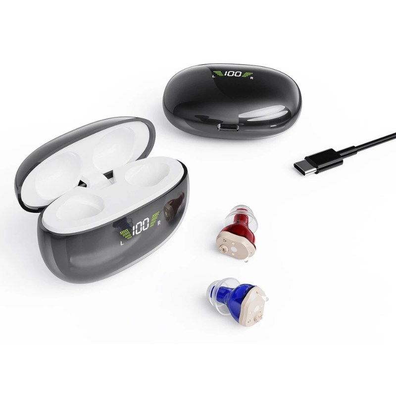 HearGood ProMax – CIC Hearing Aid, Advanced 16-Channel Digital Processor –Seniors
