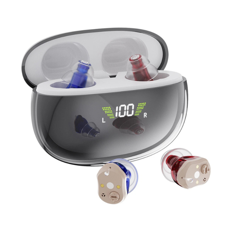 HearGood ProMax – CIC Hearing Aid, Advanced 16-Channel Digital Processor –Seniors