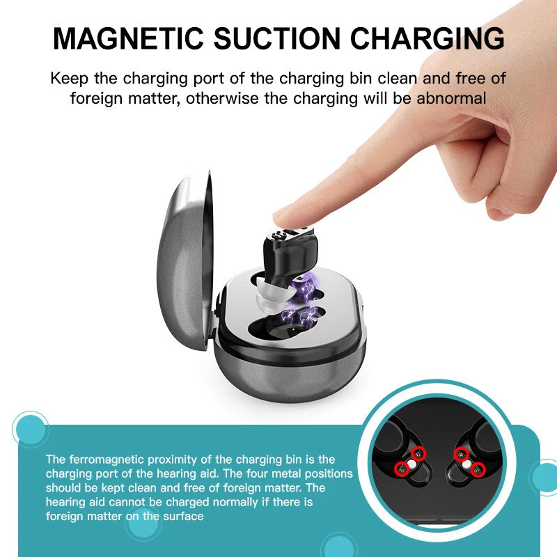 HearGood Lite – CIC Rechargeable Hearing Aid for Seniors – Discreet & Affordable